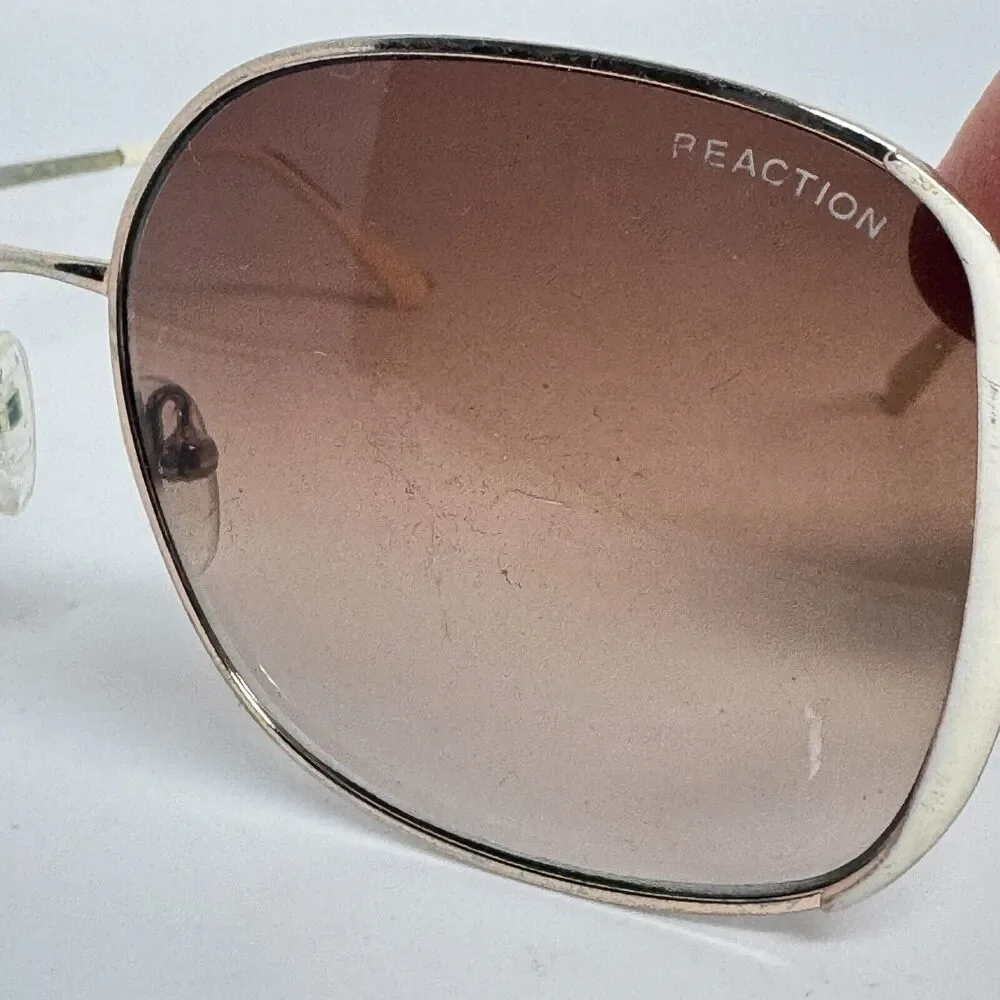 Kenneth Cole Reaction Unisex Sunglasses Gradient Lens Gold KC1389 32F H15722 - Picture 2 of 8